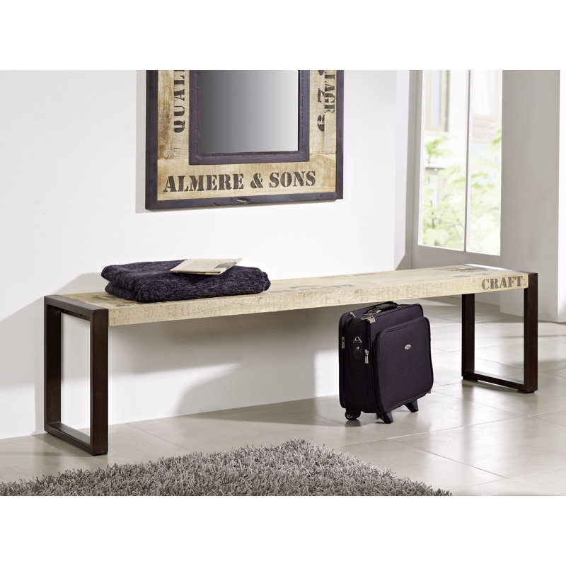 Factory Solid Wood Bench, H45 x W160 x D40cm