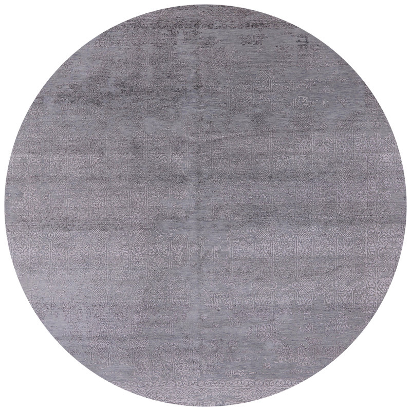 Abstract Indoor Rug, Round 7'