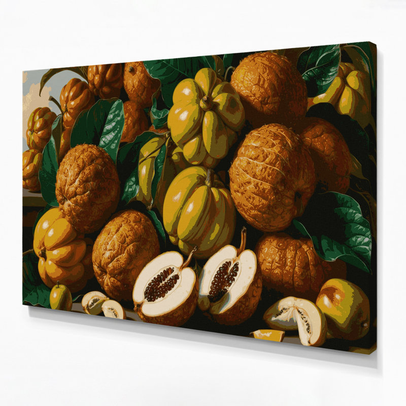 «Fruit Bacuri», art mural sur toile, H 12 po x l 18 po