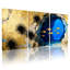 Ensemble de 3 impressions sur toile Golden Coral Reef avec poisson et grotte-1060653710