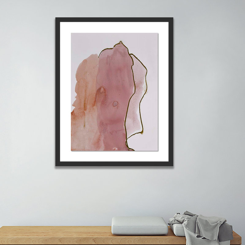 Abstract Desert II Painting by Kim Whiteside, Black, 40" H x 31" W x 2.5" D