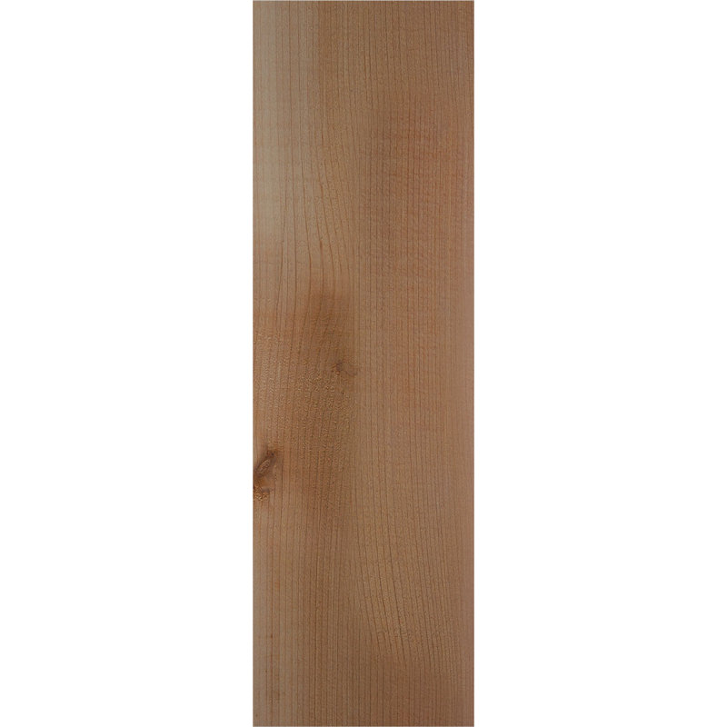Queue de chevron lisse Carmel, Cèdre rouge de l'Ouest, H 12 po x l 3 1/2 po x L 18 po