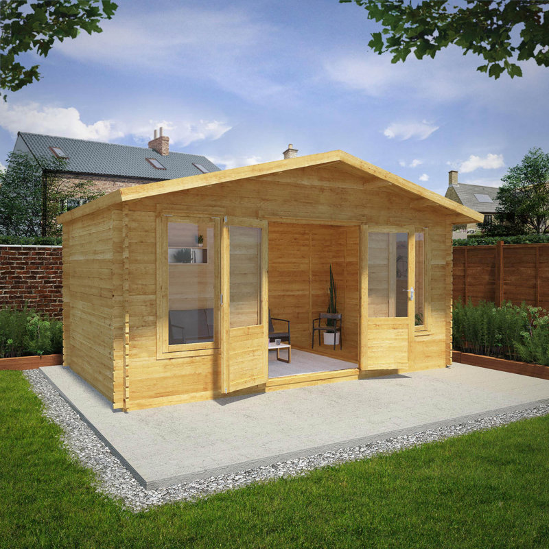 Mercia 16ft x 10ft Retreat Log Cabin (28mm)