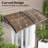 Topbuy 80'' W D Polycarbonate Cover Retractable Door / Window Awning