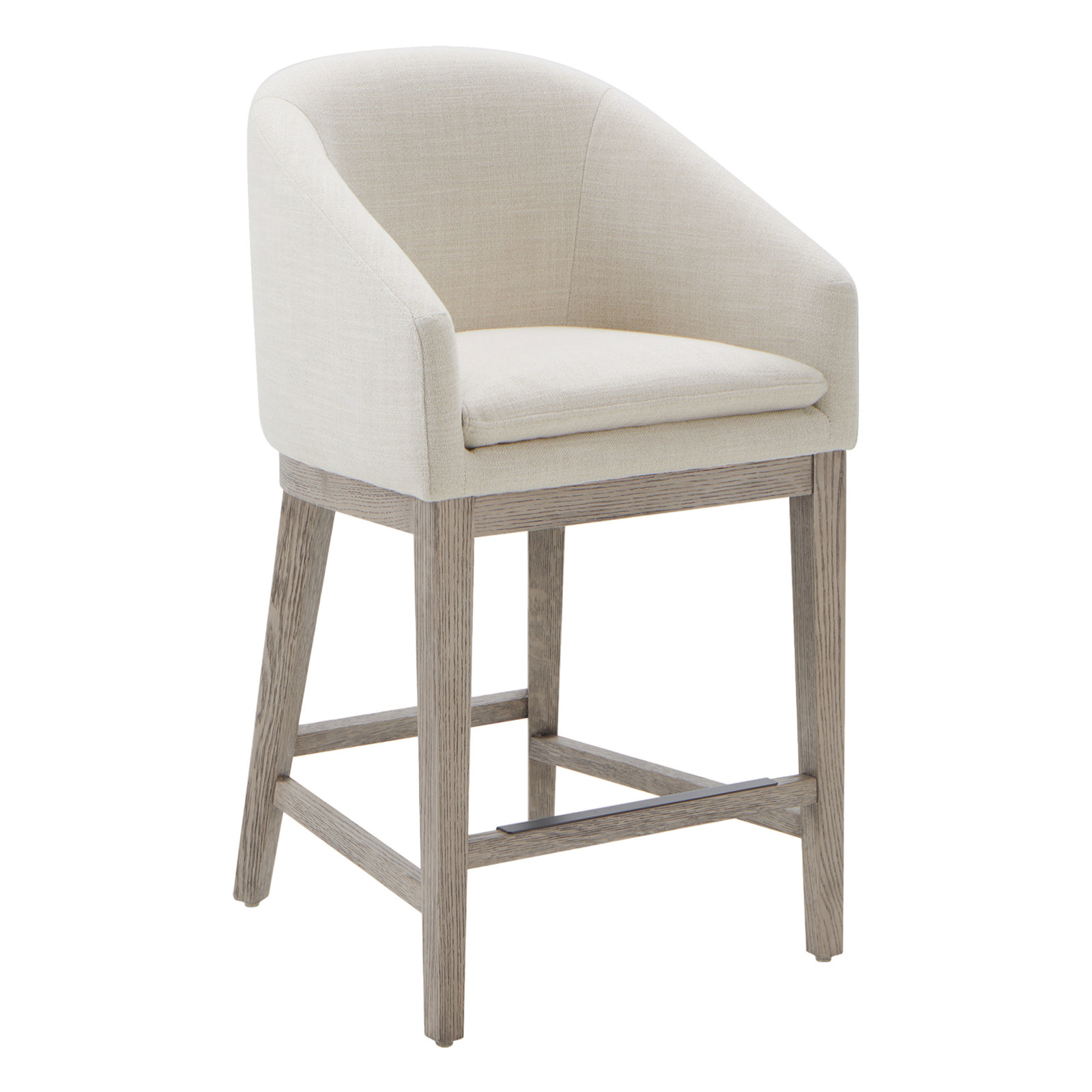 Bethea 26" Bar Stool, Effie Linen Performance Linen