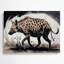 Wildlife Spotted Hyena Grey Metal Wall Art-908675781