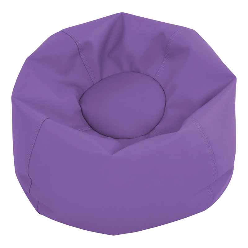 SoftScape Classic Bean Bag, 19" H x 26" W x 26" D, Purple