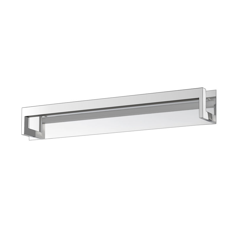 Barre d'éclairage de salle de bain 1 lumière DEL Friedman, Chrome