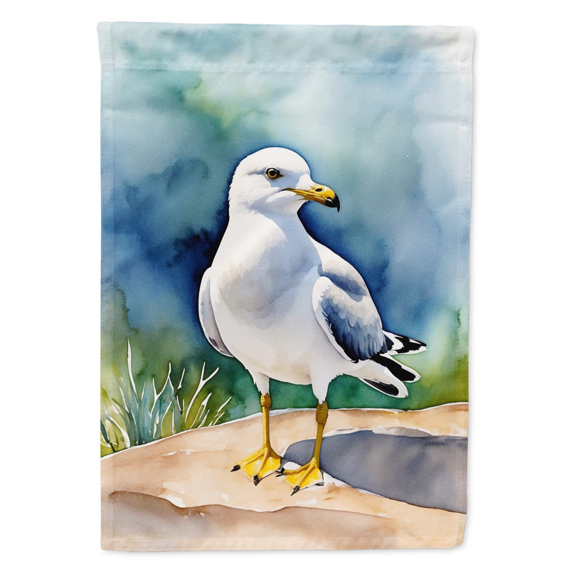 Drapeau de jardin Surfbird Bird, Gul à bec annulaire