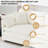 Chenille Cloud Sofa ，4-seat Sofa Couch with Ottoman for Living Room -41756446-41756441