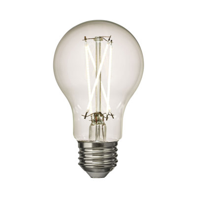 Visual Comfort & Co. LED A19 shape 7.5W 2700K Soft White E-26 Medium base Clear Edison Style light bulb