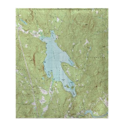 Nautical Map Throw Blanket