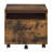 Weathered Oak And Black 1-Drawer File Cabinet