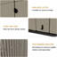 Armoire de rangement verticale en résine à deux portes avec plancher Decksplore 420 gallons-133629751