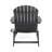 Dark Grey Wooden Chair With Cup Holders & Folding Feature, 30.59 In. Depth, 36.14 Width, 33.59 Height, 21.91 Lb For Patio Deck Poolside Rustic In Wood Holder, Lb,