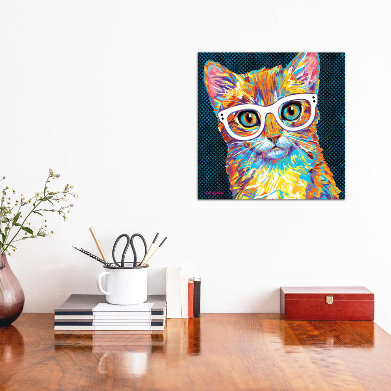 Shelly 1 Piece Wrapped Canvas Painting, 45.72 cm H x 45.72 cm W x 3.175 cm D