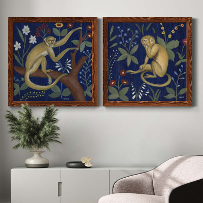 " Venezia Monkey Garden II " 2 - Pieces Painting Print