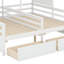 Lits plateforme simple pour lit simple, chacun équipé de deux tiroirs-2146687002