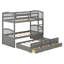 Bunk Bed With Ladder,Trundle And Drawers-1568596757