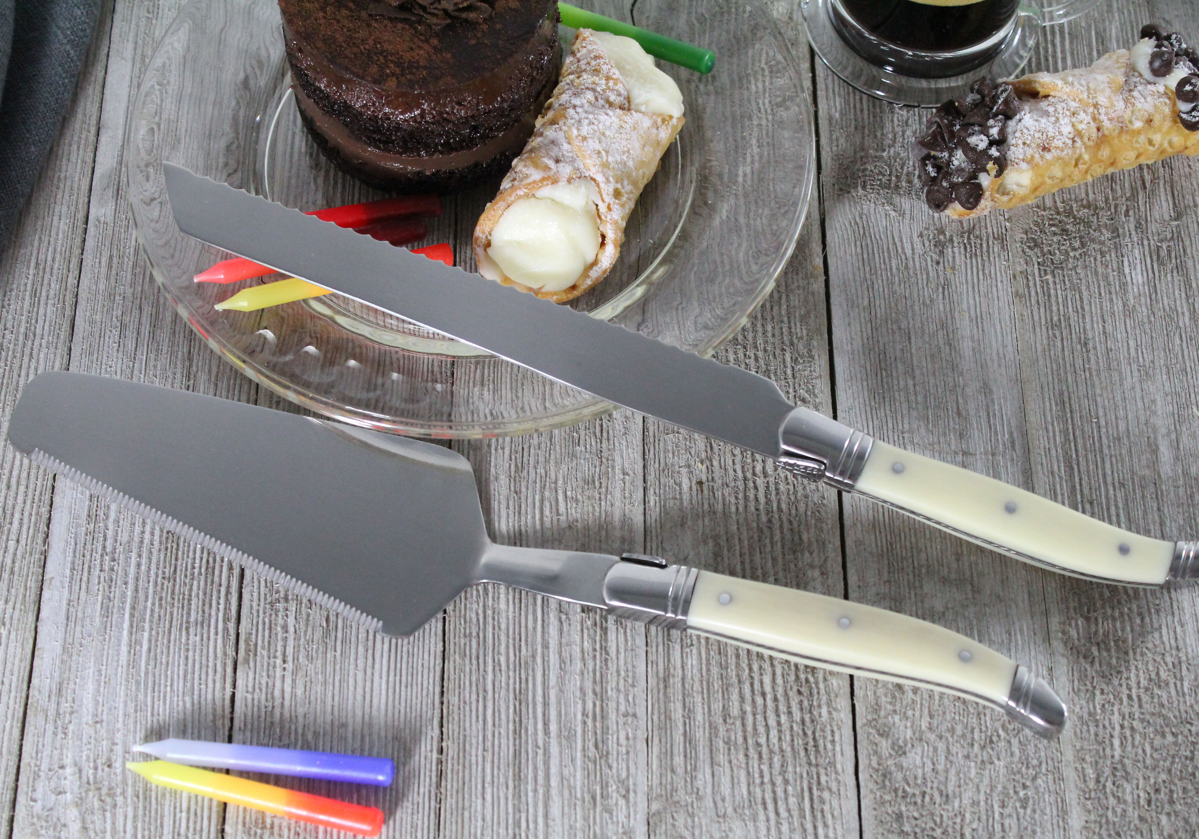 Alcott Hill® Hixon 2 Piece Laguiole Cake Knife Set & Reviews | Wayfair