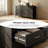 6-Drawer Metal-Frame Chest Of Drawers, Black Bedroom Wardrobe, Suitable For Walk-In Closets, Hallways, And Entryways