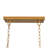 5 - Light Kitchen Island Linear Chandelier With Tapered Fabric Shades