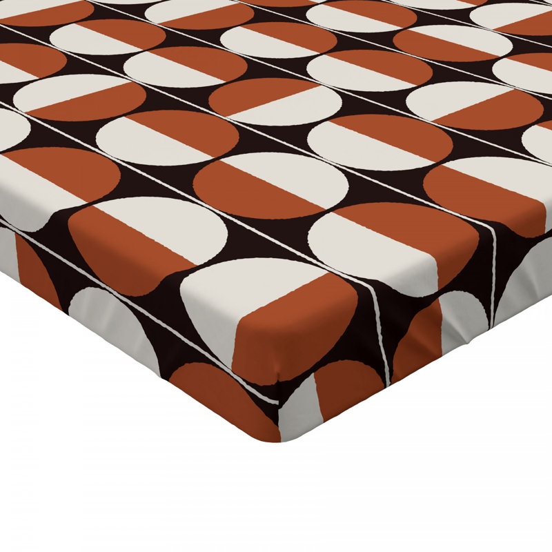 Microfiber Geometric Fitted Sheet, Full Fitted Sheet