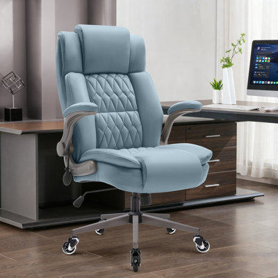 Modern PU Leather Ergonomic Office Chair With Adjustable Lumbar