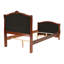 Lit tapissier Mantua cerise et espresso-785813618