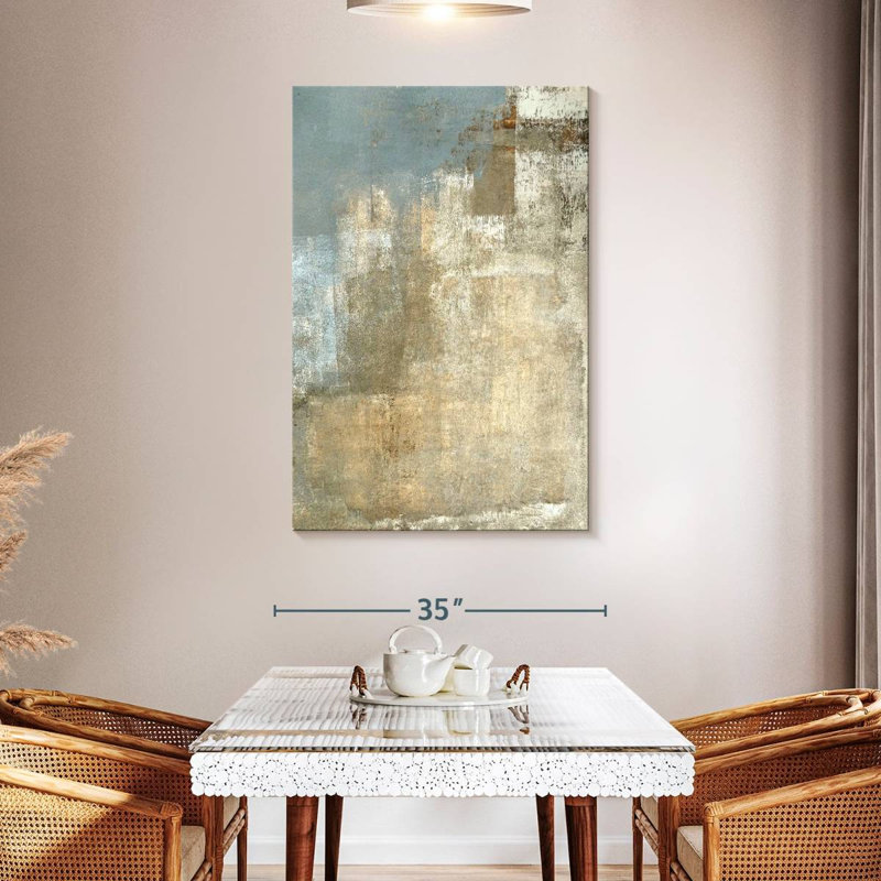 Avery Beige And Gray, 48" H x 32" W