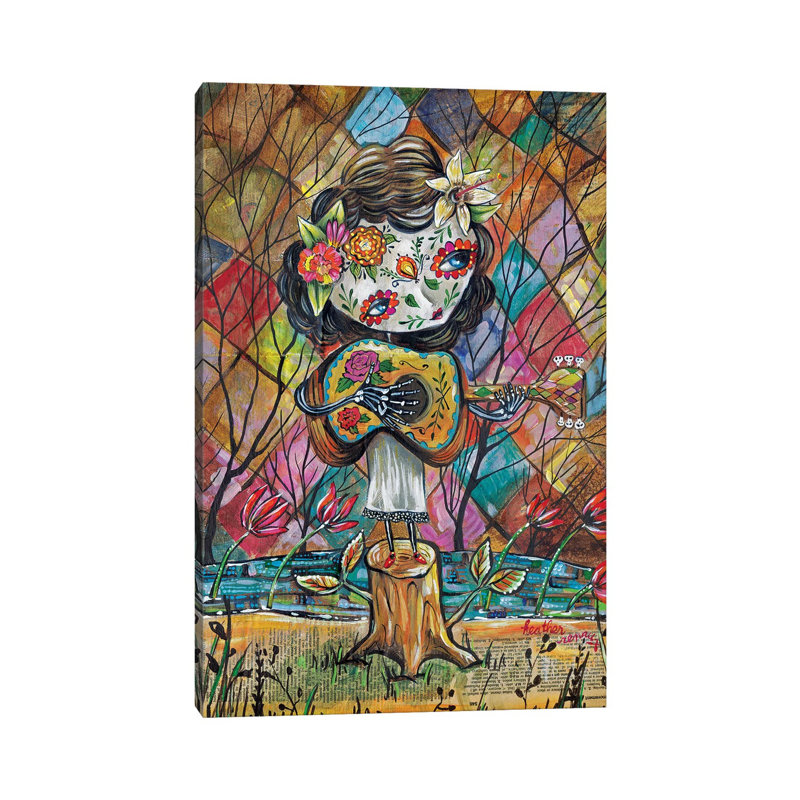 Musica Del Corazon by Heather Renaux - Print on Canvas, 20.32 cm H x 30.48 cm W, Wrapped Canvas