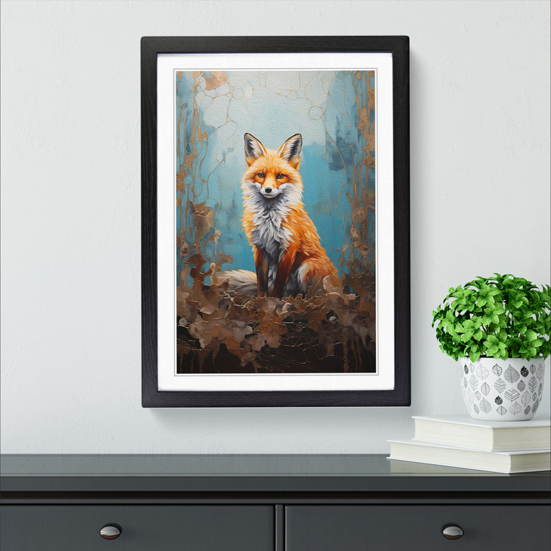 Single Picture Frame Print on Wood, Black Framed, 64cm H x 46cm W