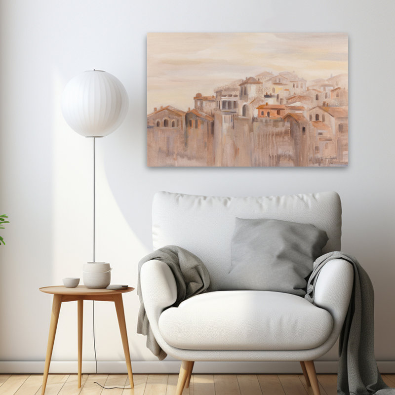 Vieille ville, Italie - bâtiment brun - gris de l'Europe, H 36 po x l 24 po