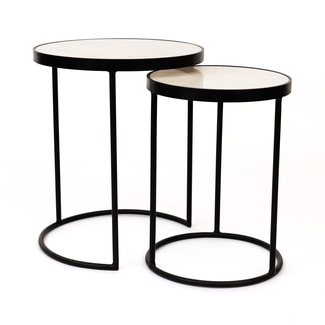 Marble Top Nesting Tables Latitude Run®