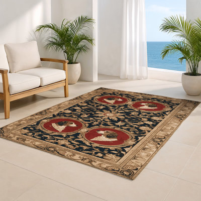 Tapis d'intérieur et d'extérieur brun français