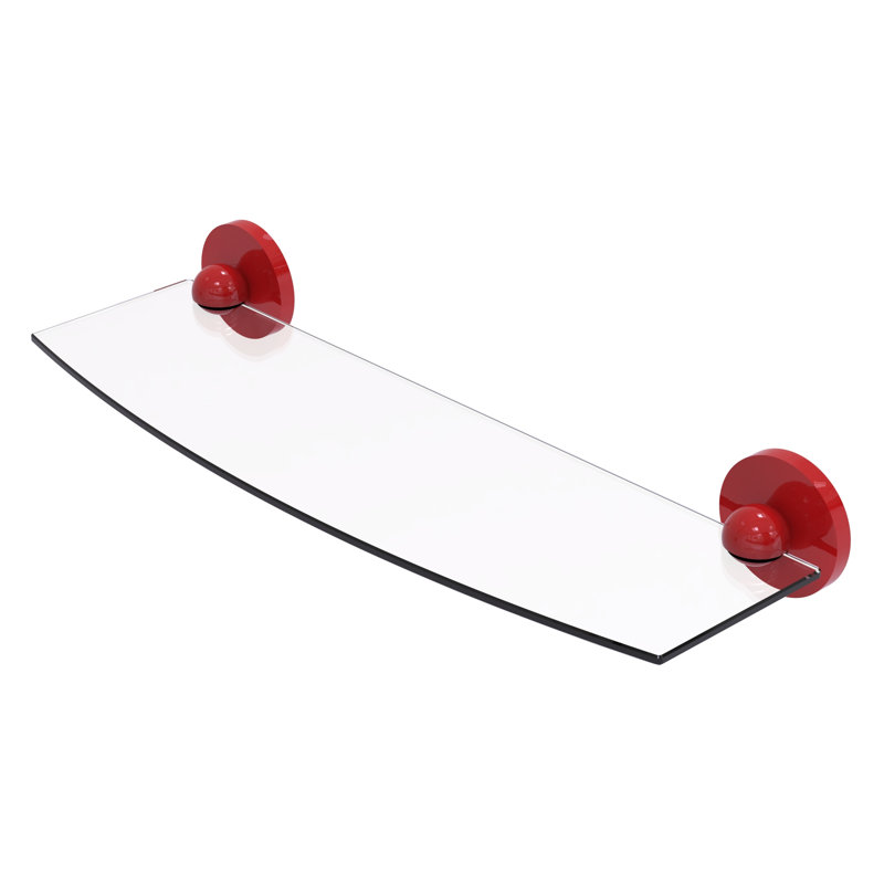 Tablette flottante Skyline, H 2,8 po x l 18 po x P 6,1 po, Rouge pompier