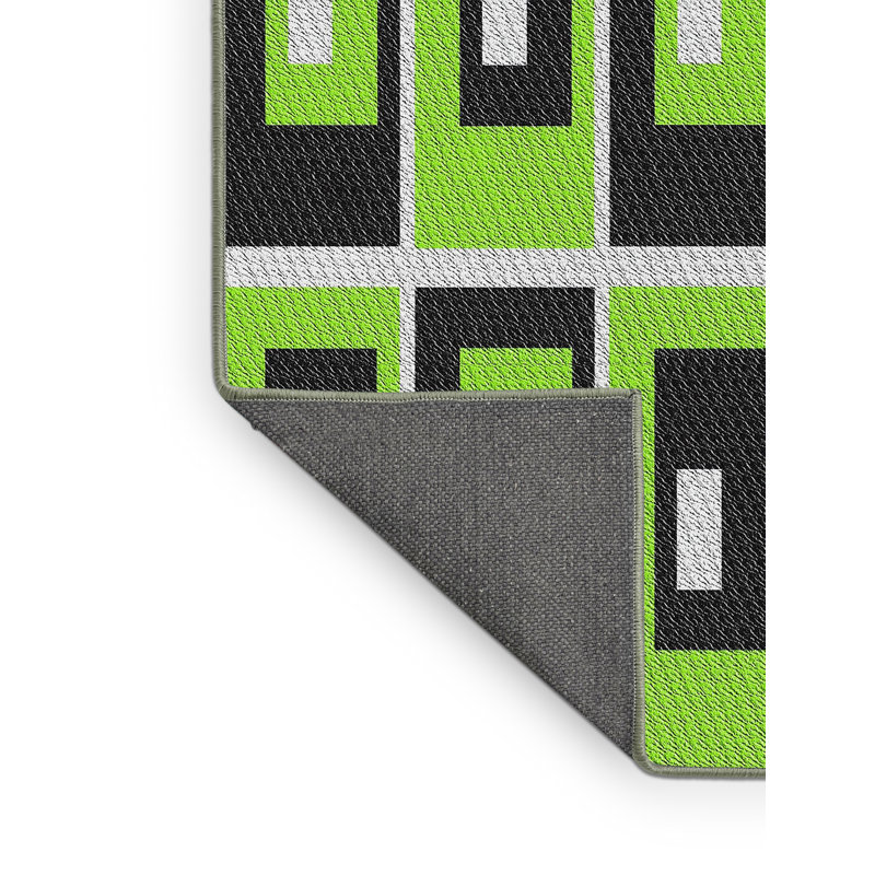 Tapis de zone verte à motif, Rectangle 5 pi x 7 pi