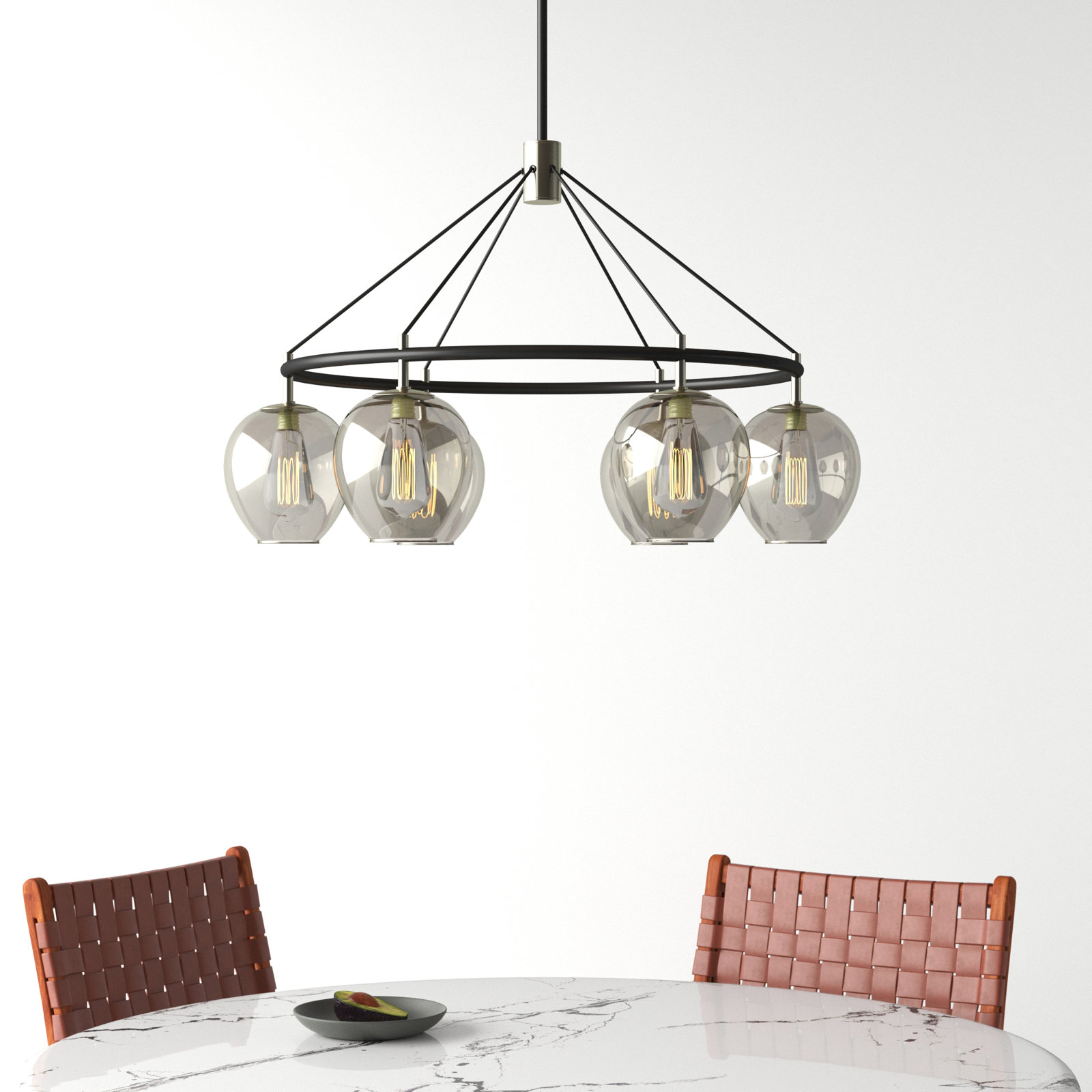 Rundy Statement Chandelier, 6 Lights 