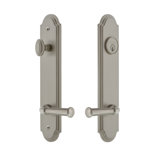 Complete Arc Entry Lever Set with Single Cylinder Deadbolt