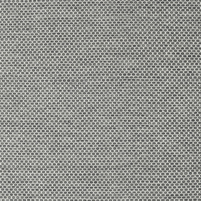 Tapis gris/zone noire contemporaine Hynes, Carré 6 pi x 6 pi