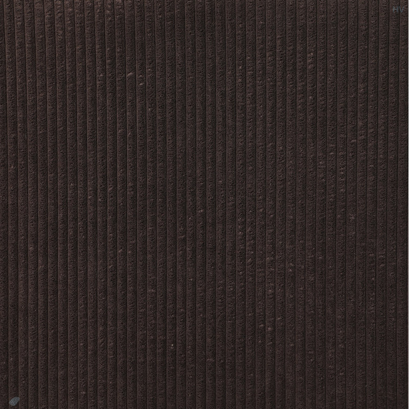 Canapé modulaire réversible Corduroy, Velours côtelé chocolat
