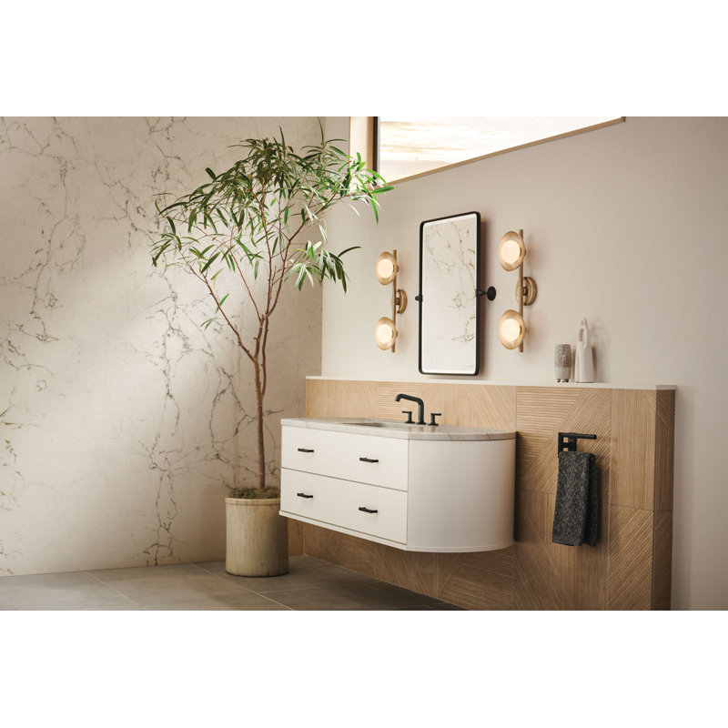 Kintsu® 2 Double Wall Mounted Towel Bar, Luxe Gold