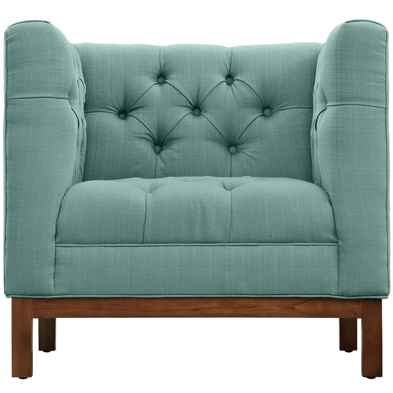 Modway Panache Mid Century Fabric Armchair, Laguna