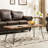 Pemberly Row Contemporary 48" Folding Coffee Table in Weathered Brown