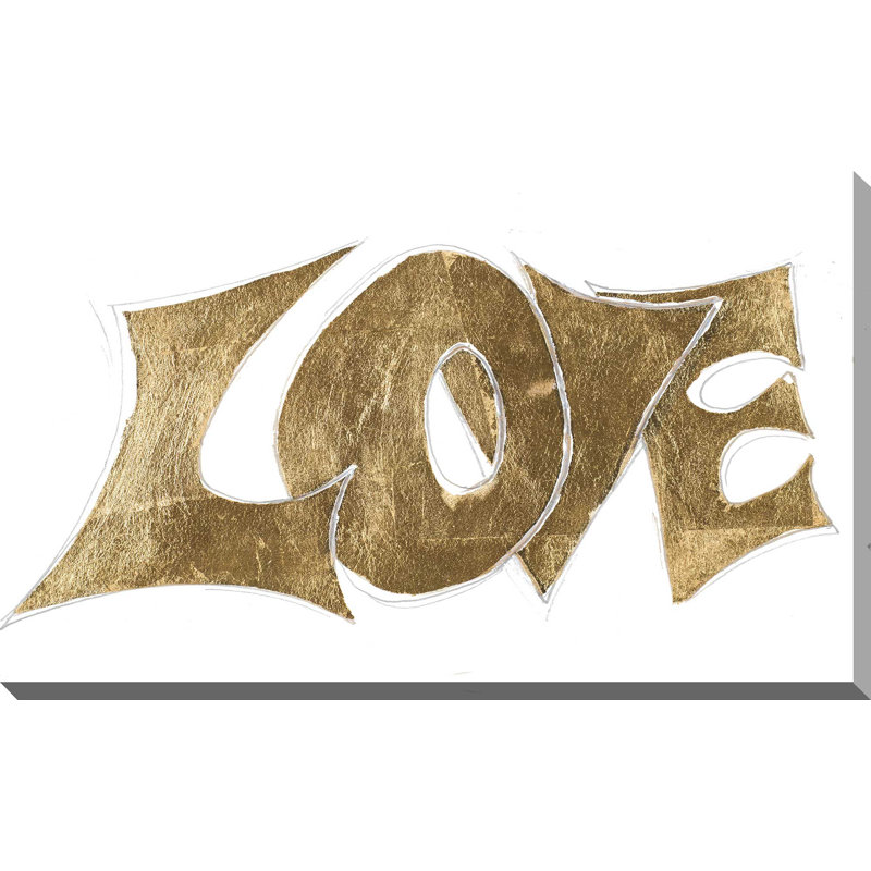 'Love' Acrylic Painting Print, 18" H x 30" W x 1" D, Wrapped Canvas