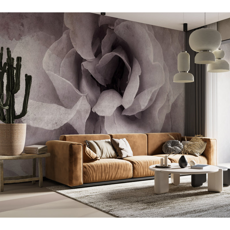 Murale florale pelez et collez - Entrée de bonheur, L 110 po x l 154 po