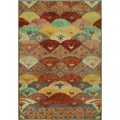 One-of-a-Kind 5'5" X 7'8" New Age Wool Area Rug in