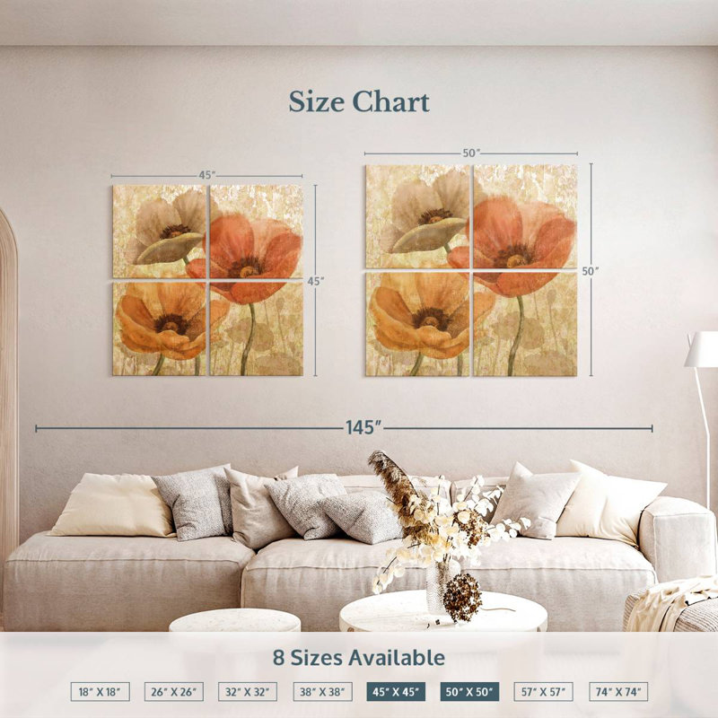 Harnek Poppy Allure II, 50" H x 50" W