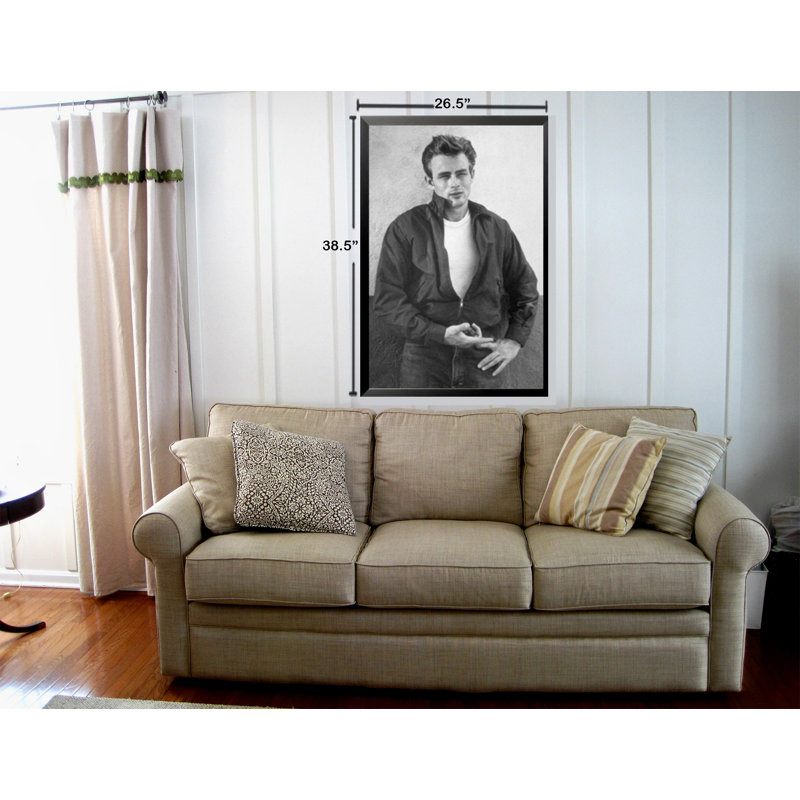 «James Dean», reproduction de photo encadrée