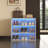 Glass Door Shoe Box Shoe Storage Cabinet Sneaker Display With Led Light-1088560604
